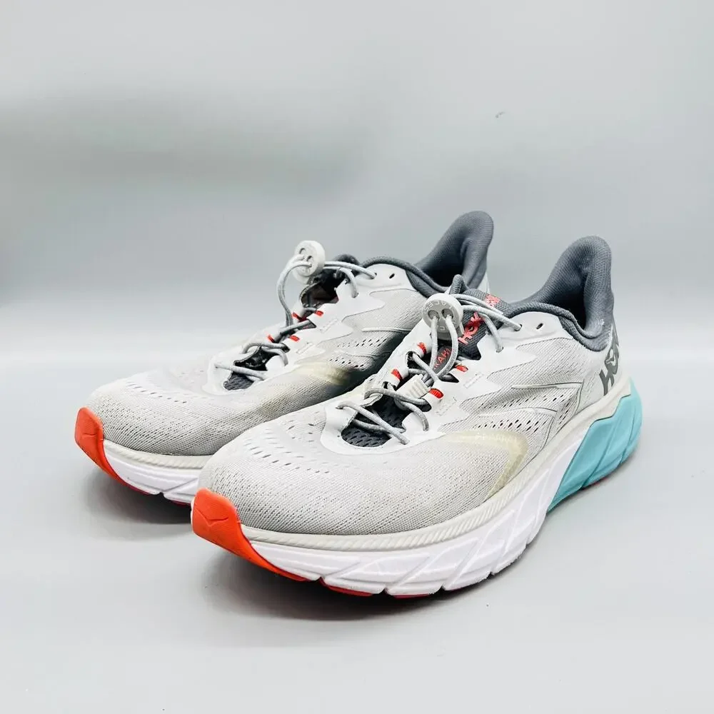 Hoka One One Shoes Mens 11 Gray Mesh Arahi 5 Running Athletic Sneakers Comfort